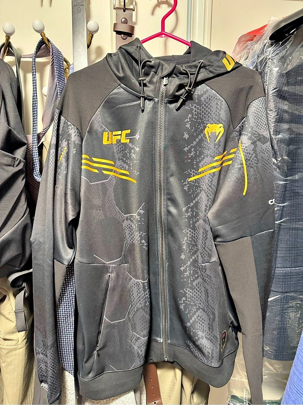 Venum UFC Fusion by Venum Fight Night Full-Zip Champion Walkout Hoodie Fight